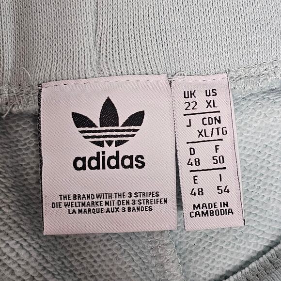 Adidas High Waisted Track Jogger Pants Tapered Striped Primegreen Womens Size XL - Picture 4 of 9